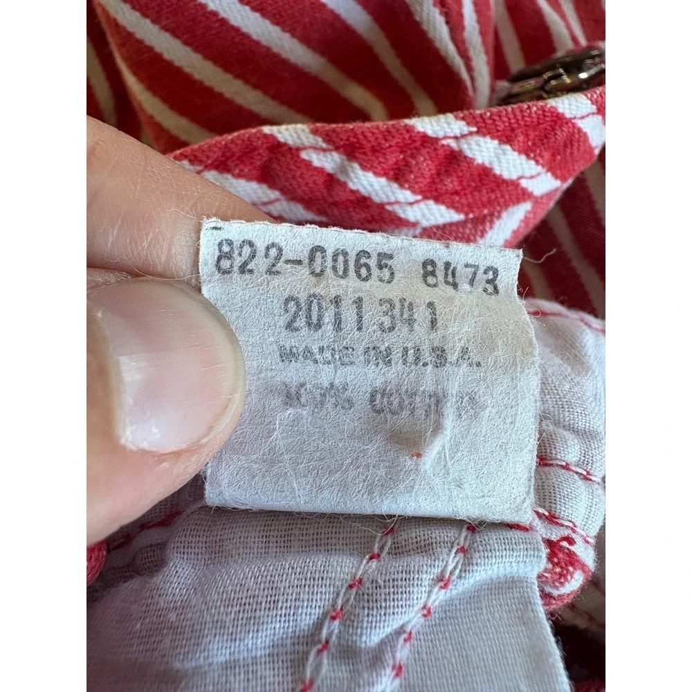 OshKosh B'gosh Toddler Overalls Bundle 18M Denim & Red Striped 3 PC Shortall